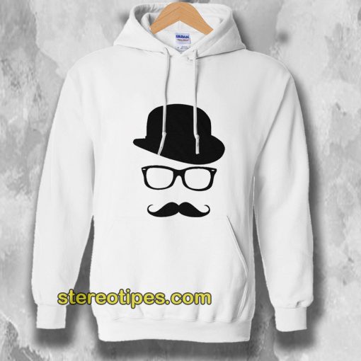 Mustache Men's Short Sleeve Tee Hoodie