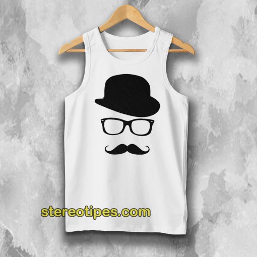 Mustache Men's Short Sleeve Tee Tanktop