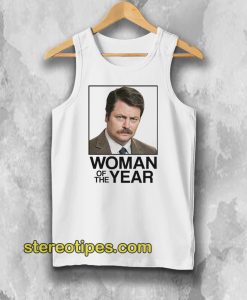 Ron Swanson Woman of the Year Parks and Recreation Tank Top