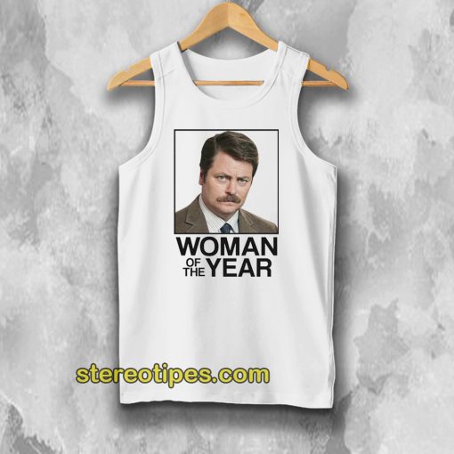 Ron Swanson Woman of the Year Parks and Recreation Tank Top