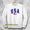 USA White Sweatshirt