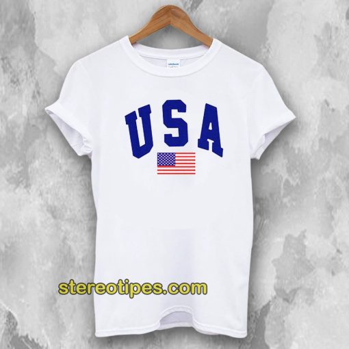 USA White T-Shirt