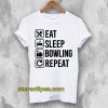 Eat Sleep Bowlinger Repeat Husband T-Shirt