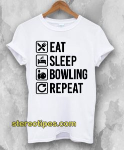 Eat Sleep Bowlinger Repeat Husband T-Shirt