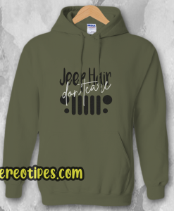 Jeep Hair Don't Care Unisex Adult Hoodie