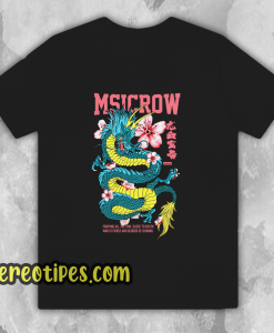 Msicrow Flower Dragon T-Shirt
