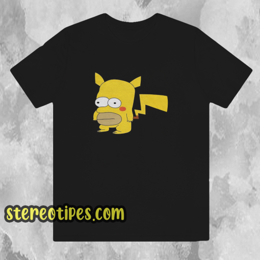 Homer Pikachu Funny T-Shirt