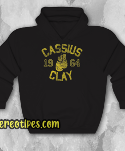 Muhammad Ali Cassius Clay Black Heather Hoodie