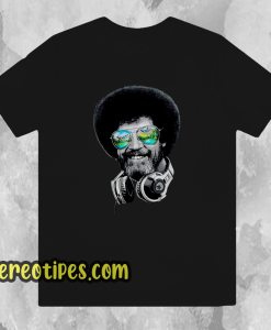 Bob Ross Artist Headphones Joy Of Painting t shirt