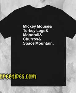 Mickey Mouse Turkey Legs Monorail t shirt