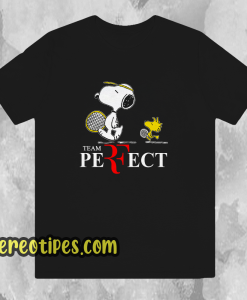 Roger federer snoopy team perfect tshirt