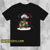 Bulldog Led Christmas Lights T Shirt