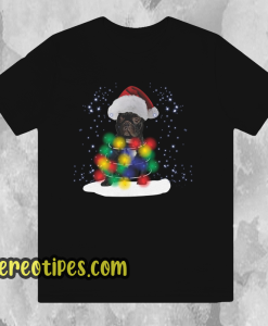 Bulldog Led Christmas Lights T Shirt