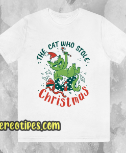 The Cat Who Stole Christmas t shirt