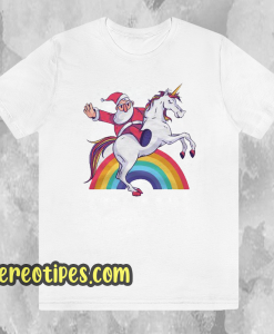 Unicorn Santa's T Shirt