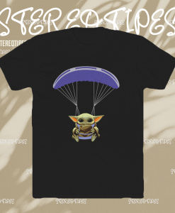 Baby Yoda Skydiving t shirt