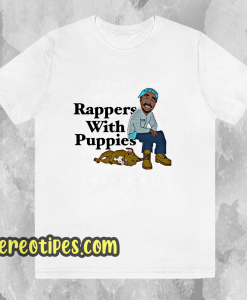 Dog Limited Rappers With Puppies Pink t shirt