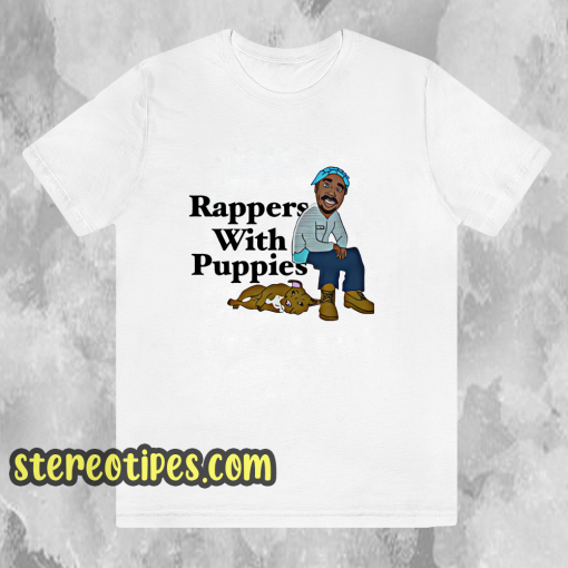 Dog Limited Rappers With Puppies Pink t shirt