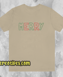 MERRY Crewneck Christmas T Shirt