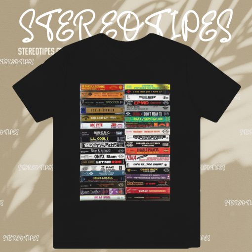 Old School Hip Hop Cassette Tape T-Shirt TPKJ1