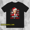 Santa Joe Biden Happy 4th Of July USA Flag Christmas Ugly T Shirt