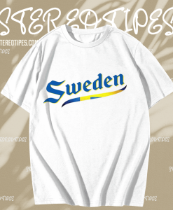 Sweden Script World Cup 2022 T Shirt TPKJ1