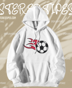 Flaming Soccer Hoodie TPKJ1