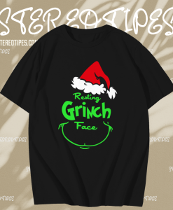 Resting Grinch Face Raglan T Shirt TPKJ1