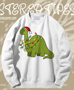 Roarsome Christmas Dinosaur Sweatshirt TPKJ1