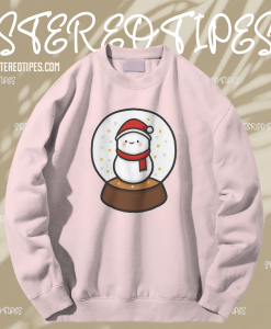 Snowball globe snowman Sweatshirt TPKJ1