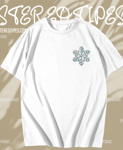 Teal Snowflake T Shirt TPKJ1