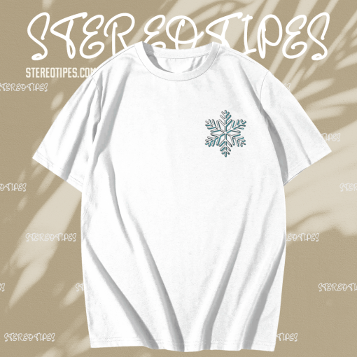 Teal Snowflake T Shirt TPKJ1