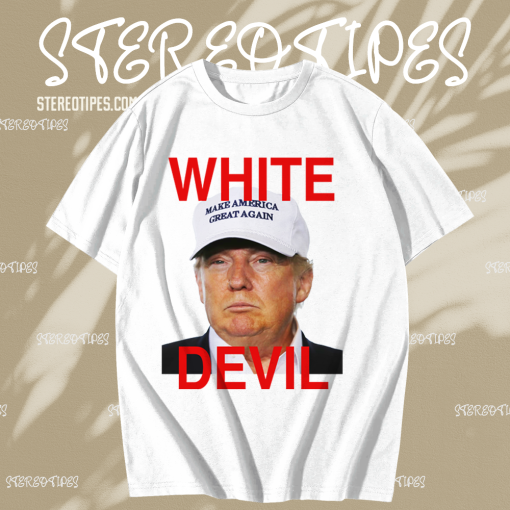 White Devil Donald Trump T-shirt TPKJ1