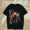 Liquid Blue Elvis Print T Shirt TPKJ1