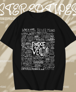 Pierce The Veil lyrics T-shirt TPKJ1