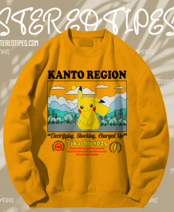 Pokemon Kanto Region Pikachu sweatshirt TPKJ1