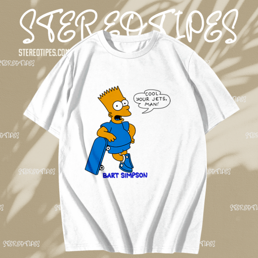 Cool Your Jets Man Bart Simpson T-Shirt TPKJ1