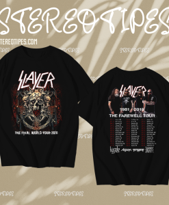 Slayer Final Farewell World Tour 2018 T-Shirt TPKJ1