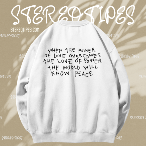 Power Of Love sweatshirt back TPKJ1