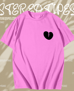 Broken heart light pink T-Shirt TPKJ1