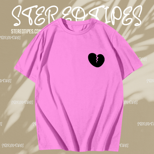 Broken heart light pink T-Shirt TPKJ1