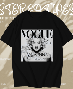 Unisex 80'S Madonna Vogue Short Sleeve T-Shirt TPKJ1