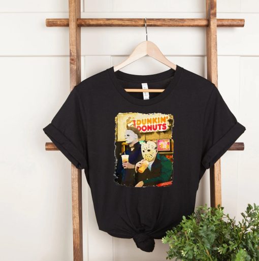 Micheal Myers Halloween Dunkin Donuts T Shirt