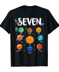 Solar System Planets 7 Seven T Shirt