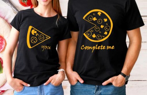 @ You Complete Me Pizza Couple T Shirt