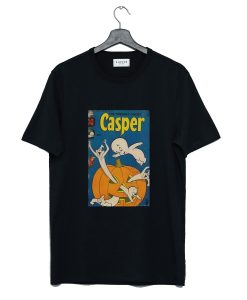 Casper The Friendly Ghost Pumpkin T-Shirt Black