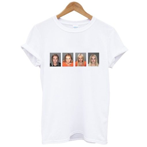 Lindsay Lohan Mugshot T Shirt