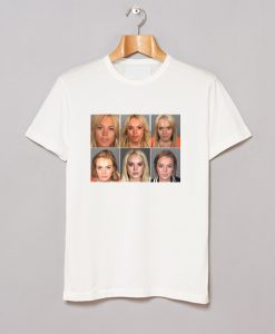 Lindsay Lohan Mugshots T Shirt