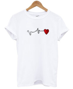 Heart Beat Custom Design T Shirt