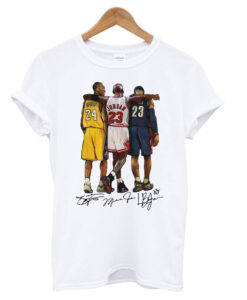 Lebron James Kobe Bryant Michael Jordan Signatures T Shirt